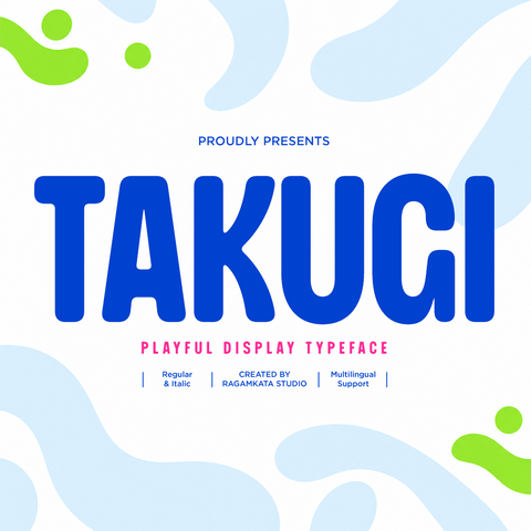 Takugi - Condensed Rounded Sans Font