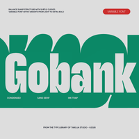 TBJ Gobank – Condensed Inktrap Power Sans