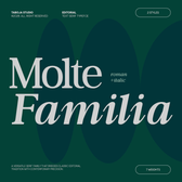 TBJ Moltefamilia - Elegant Serif Typeface italic