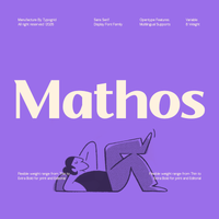 TG Mathos – Modern Display Sans Serif Font