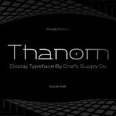 Thanom – Display Typeface