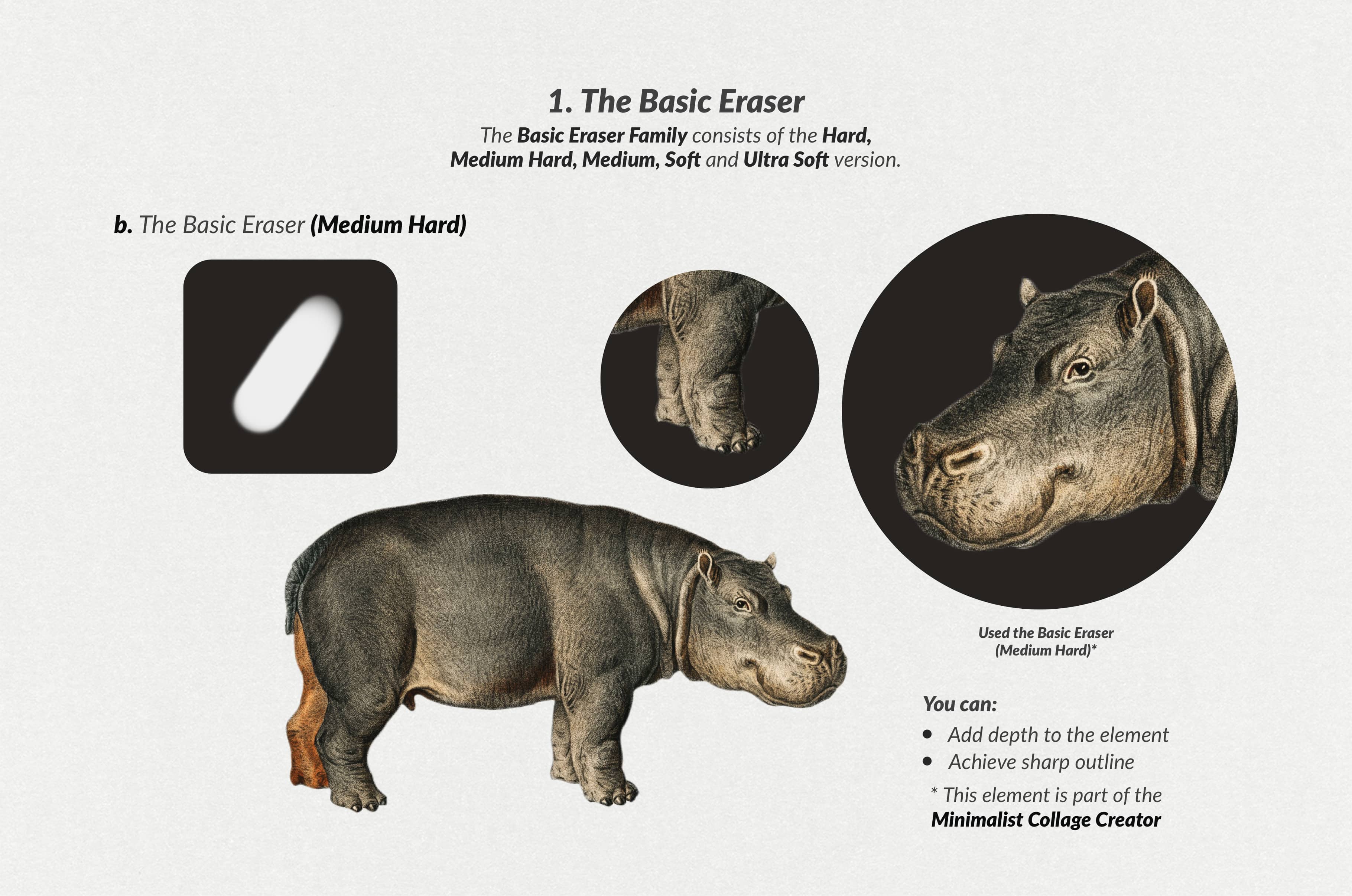 The Collage Eraser Procreate Brushes