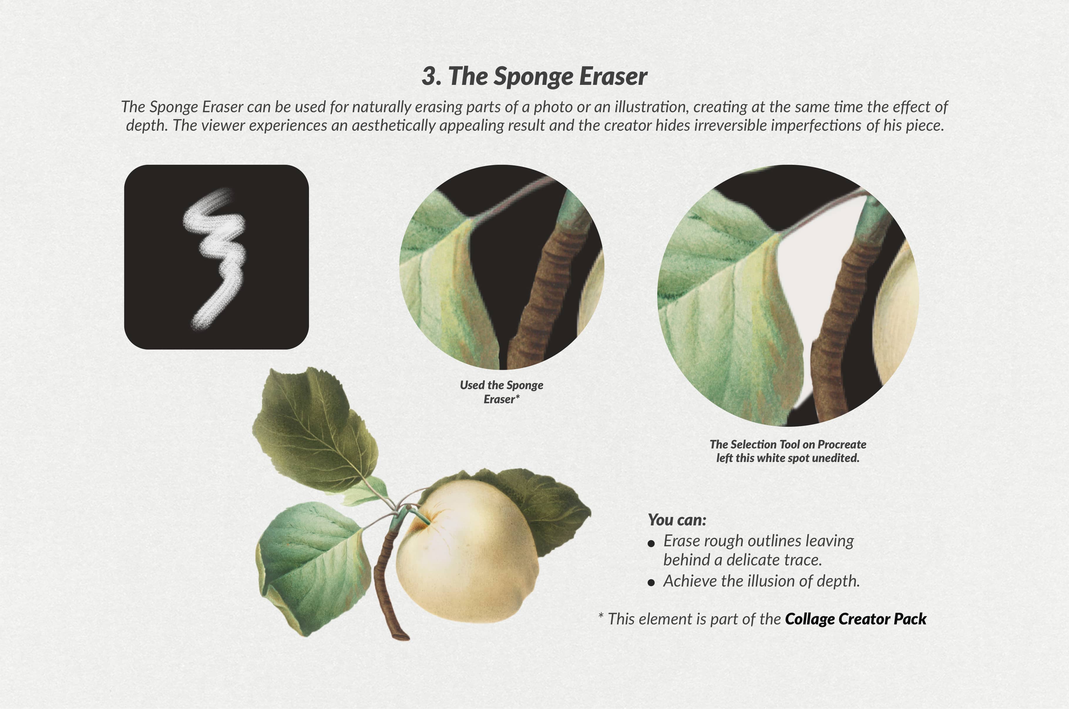 The Collage Eraser Procreate Brushes