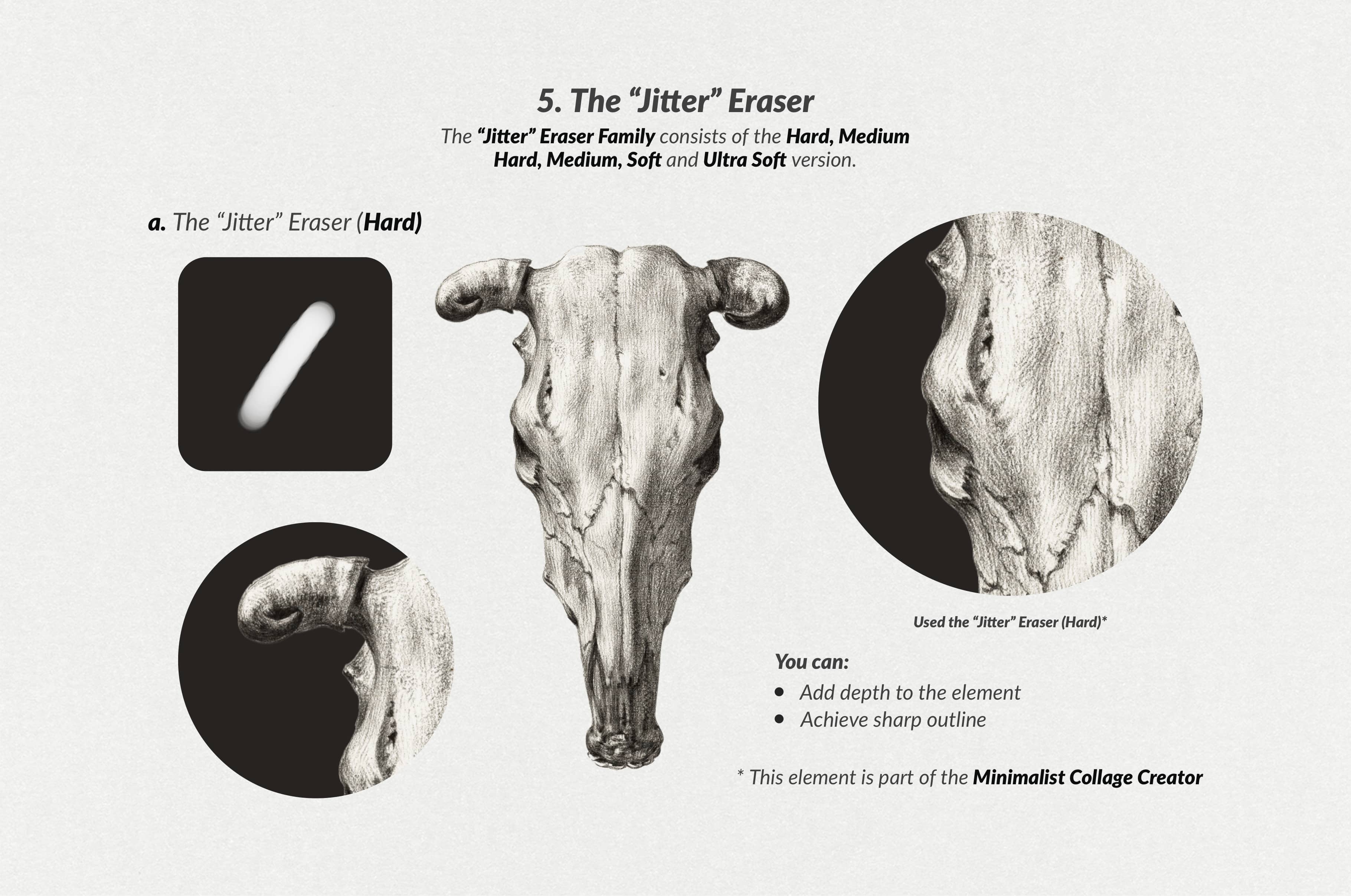 The Collage Eraser Procreate Brushes