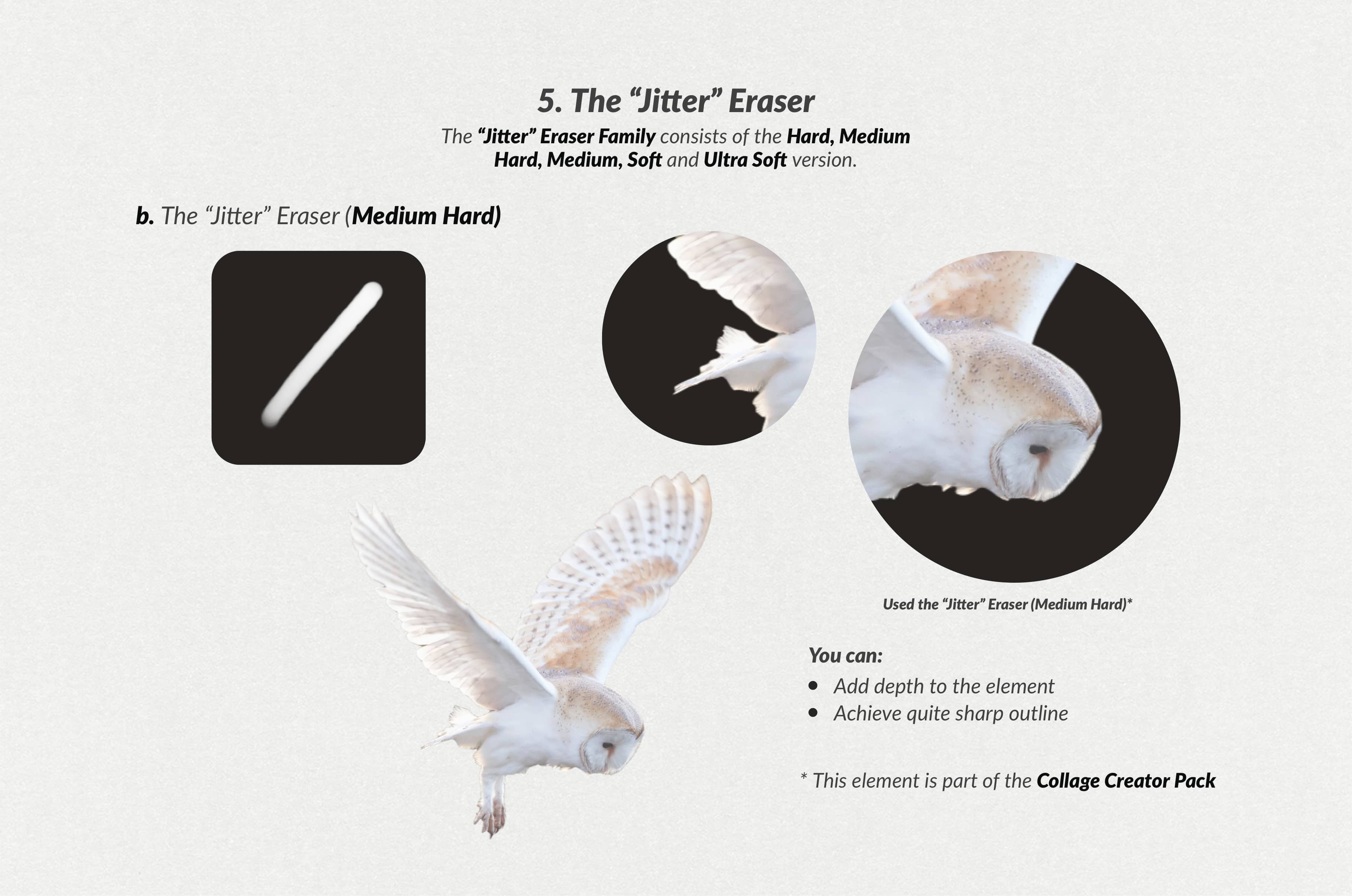 The Collage Eraser Procreate Brushes