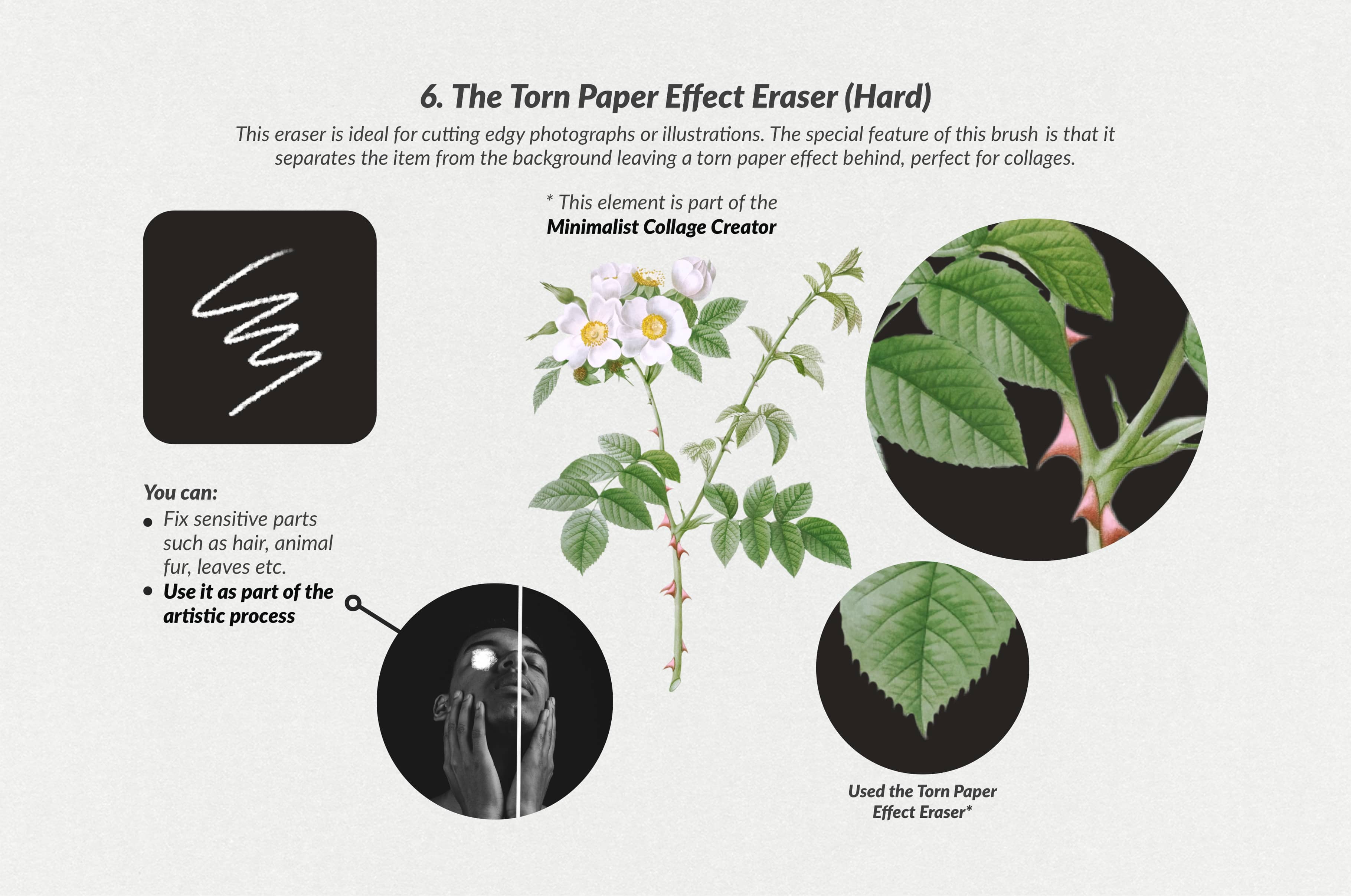 The Collage Eraser Procreate Brushes