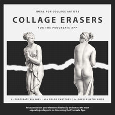 The Collage Eraser Procreate Brushes