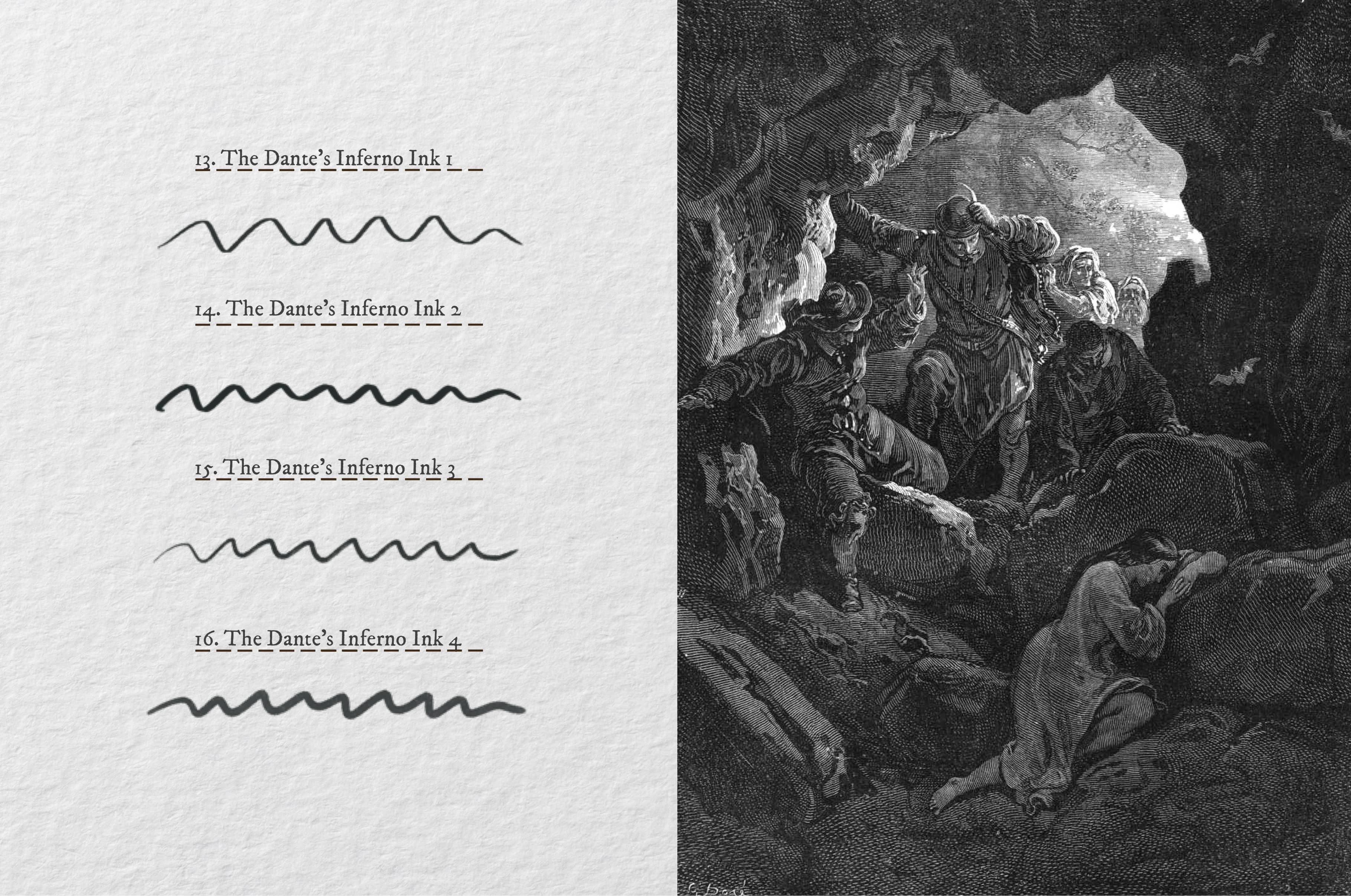 The Dante's Inferno Procreate Kit