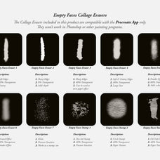 The Empty Faces Collage Creator & Procreate Erasers