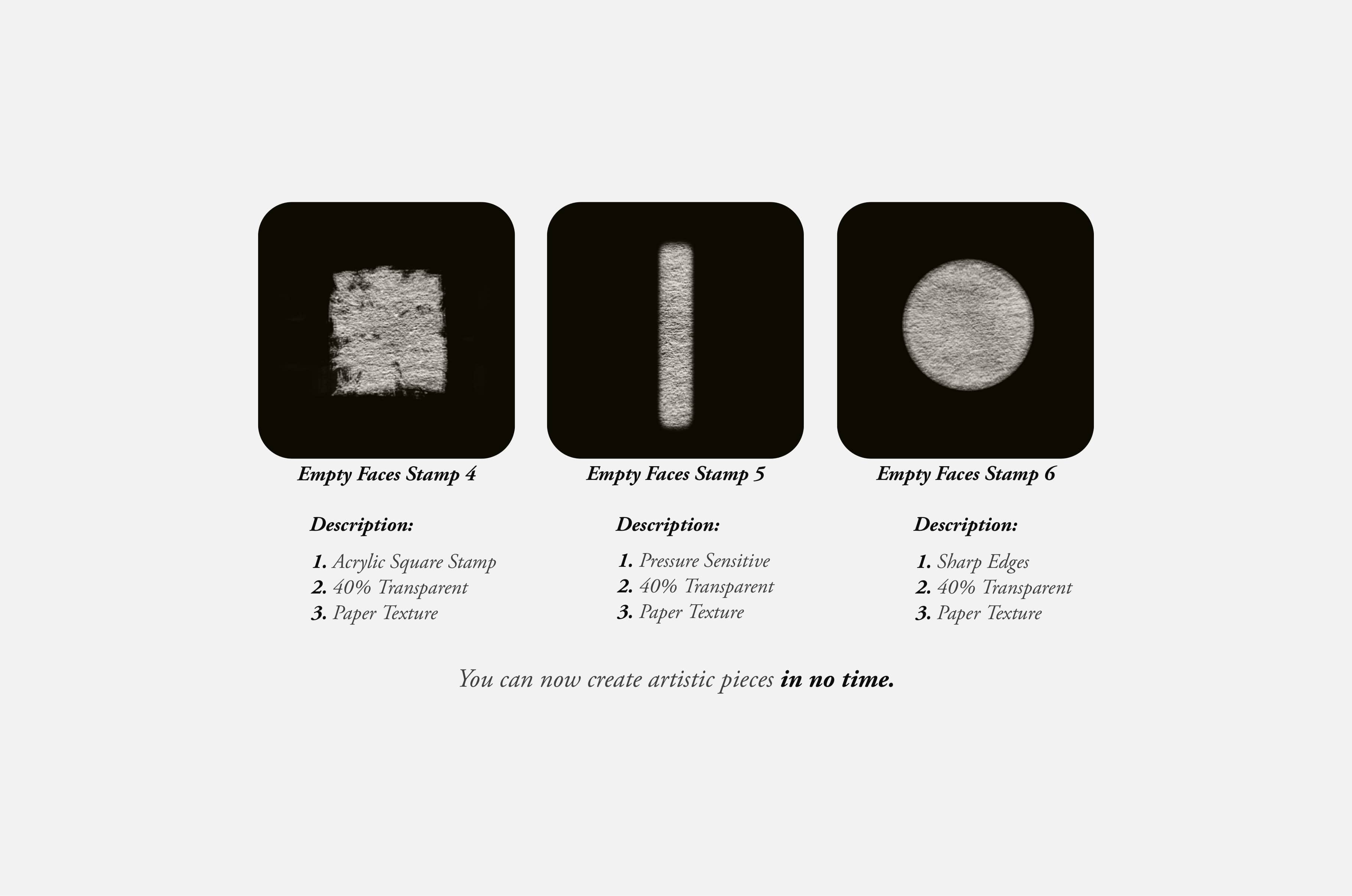 The Empty Faces Collage Creator & Procreate Erasers