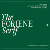 The Foriene Serif Editorial Font