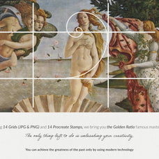 The Golden Ratio Phi Procreate Kit