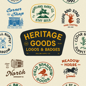 The Heritage Goods Logo and Badge Collection