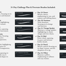The Inktober Challenge Procreate Kit