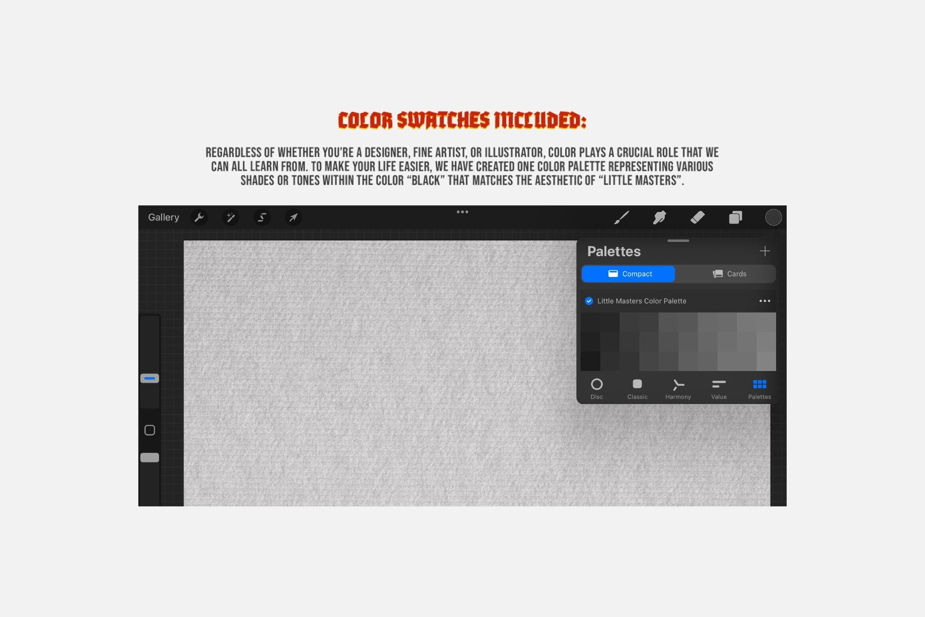The Little Masters Procreate Kit