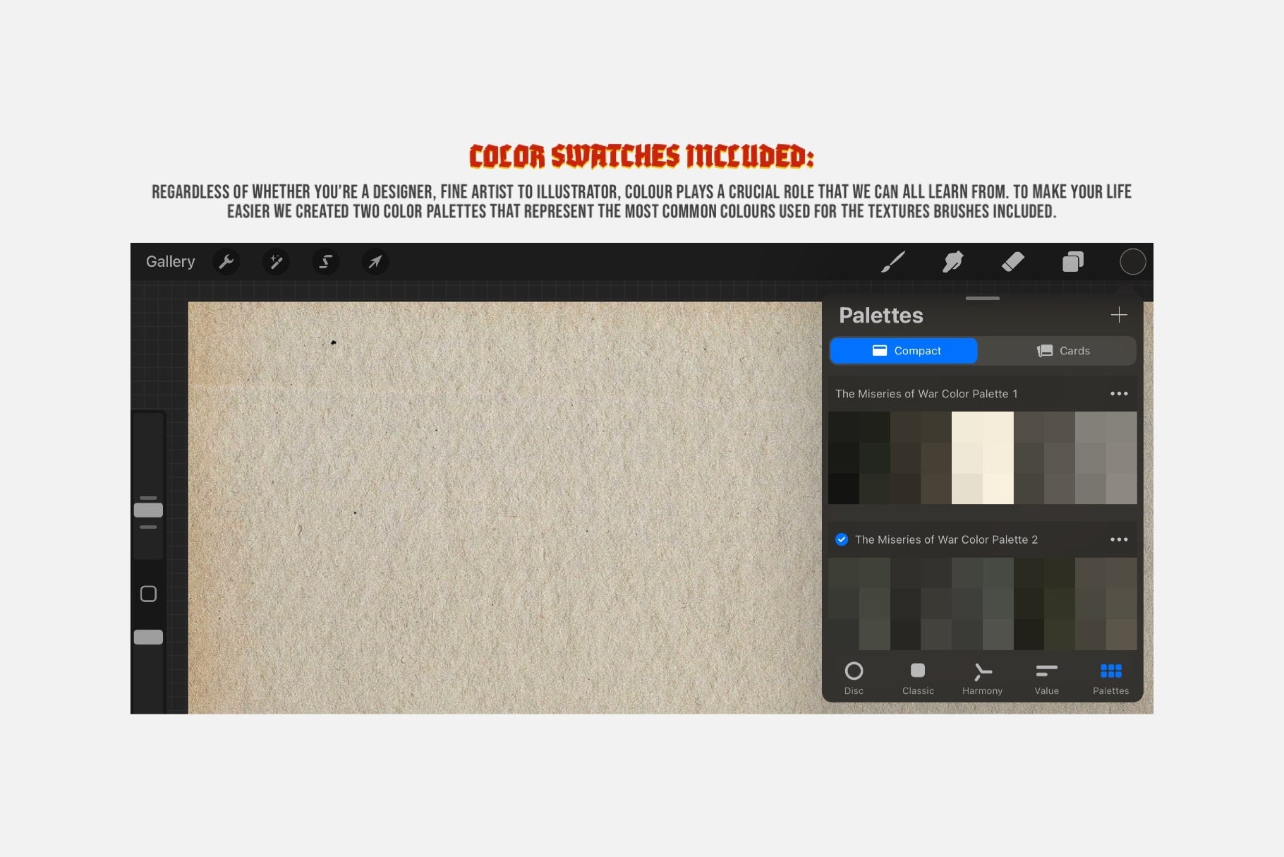 The Miseries of War Procreate Kit