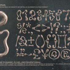 The Nebula Flow Font - Chrome Typeface