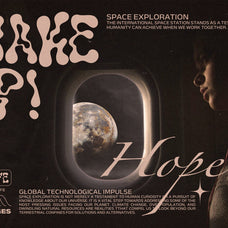 The Nebula Flow Font - Chrome Typeface