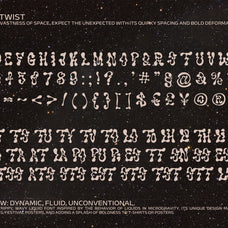 The Nebula Flow Font - Chrome Typeface