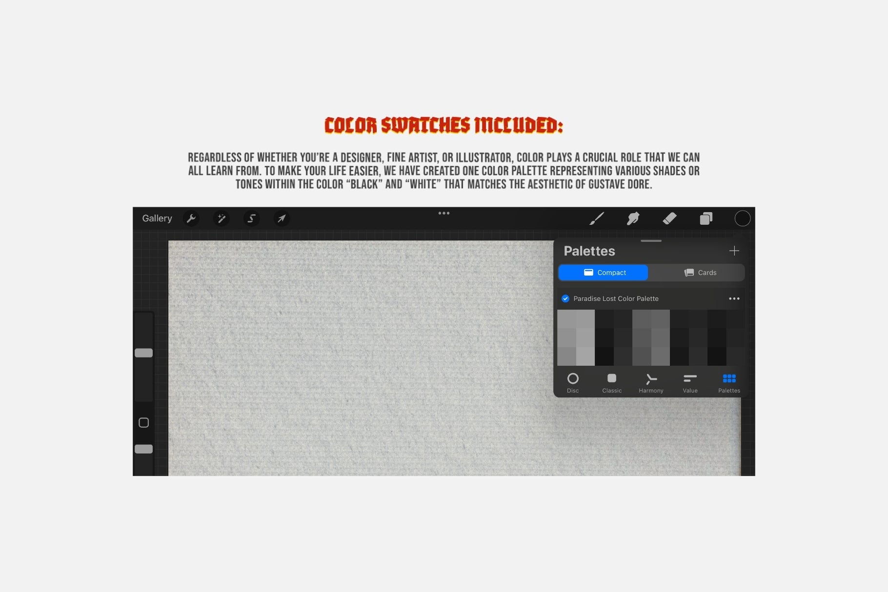 The Paradise Lost Procreate Kit