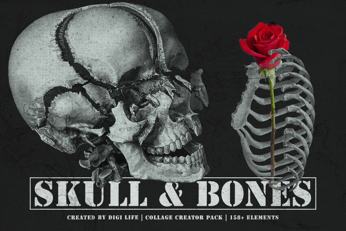 The Skull & Bones Collage Creator by Digi Life