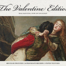 The Valentine's Day (2025) Edition: Procreate Brushes, Paper Textures and Color Swatches