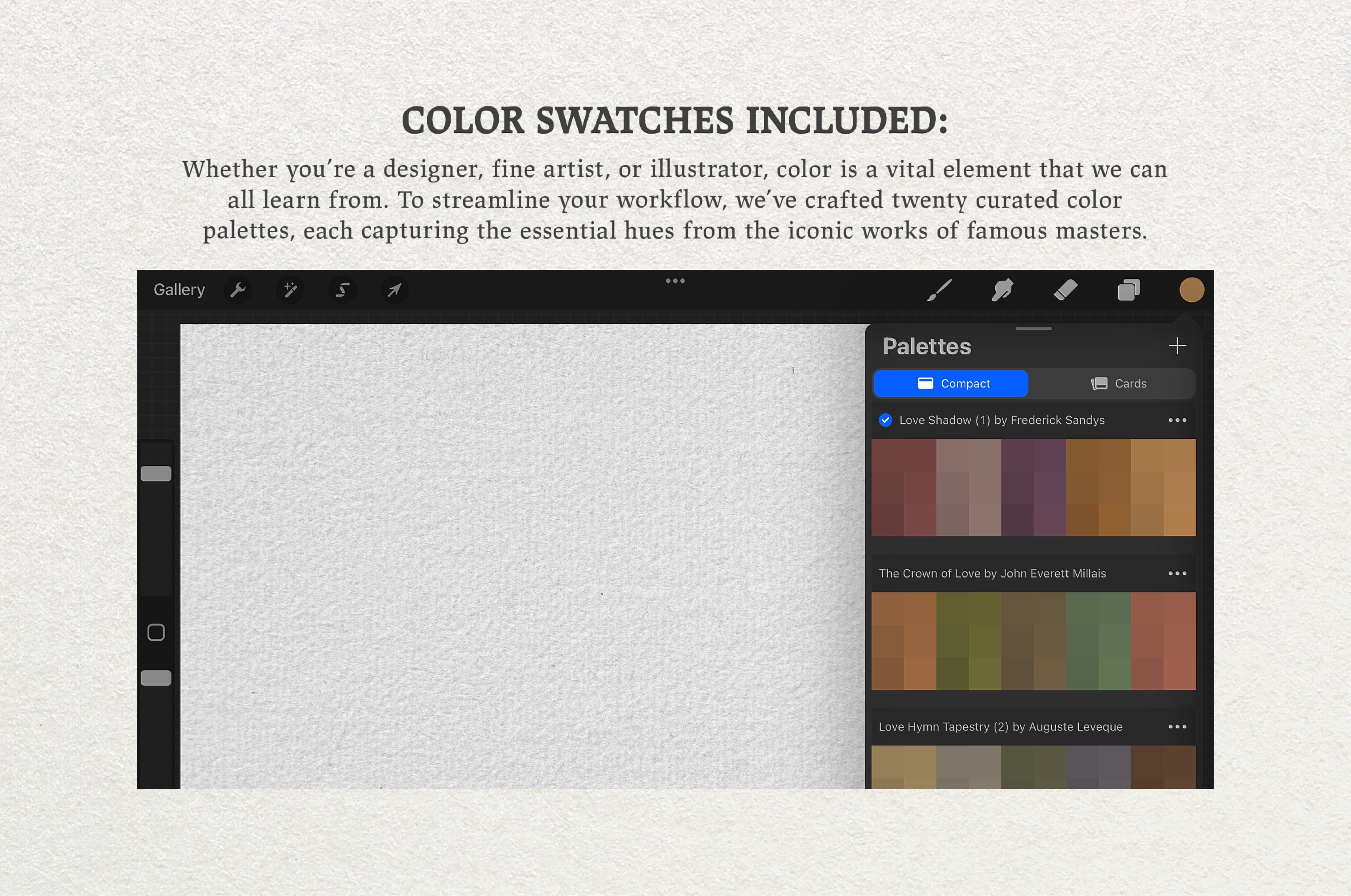 The Valentine's Day (2025) Edition: Procreate Brushes, Paper Textures and Color Swatches