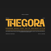 Thegora - Modern Inktrap Sans Serif Font