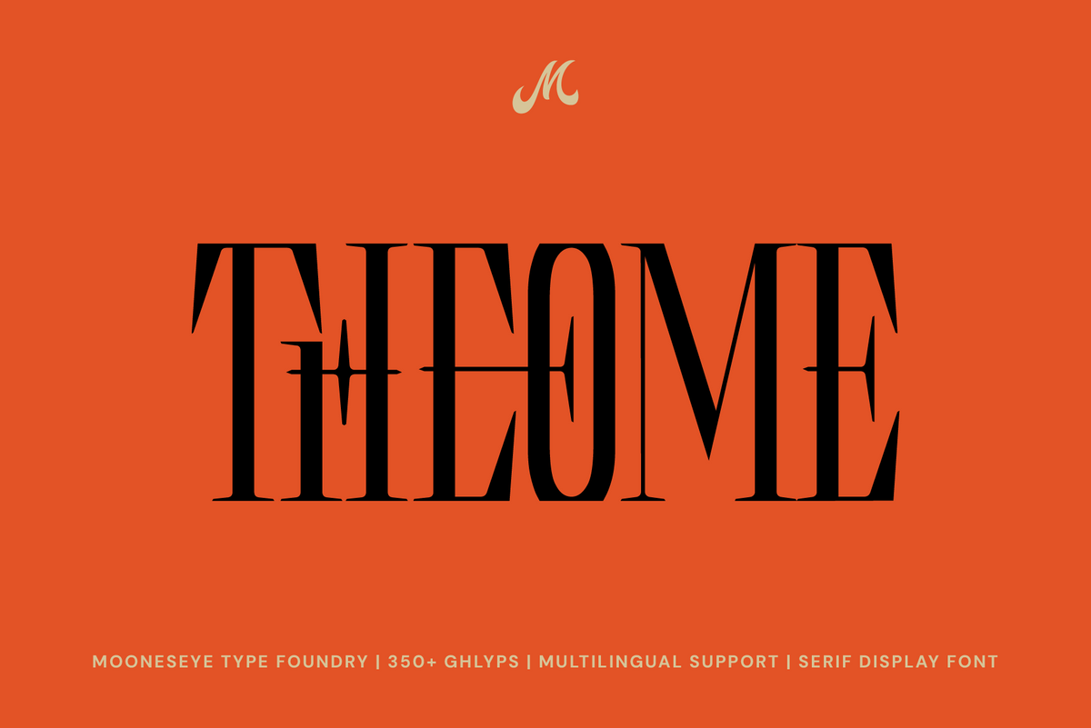 Theome - Serif Display Font by Mooneseye Type, preview 2
