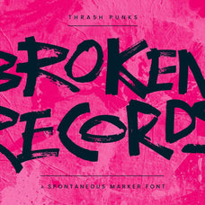 Thrash Punks: Chunky Marker Font