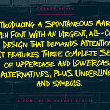 Thrash Punks: Chunky Marker Font
