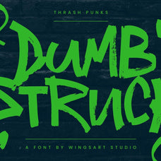 Thrash Punks: Chunky Marker Font