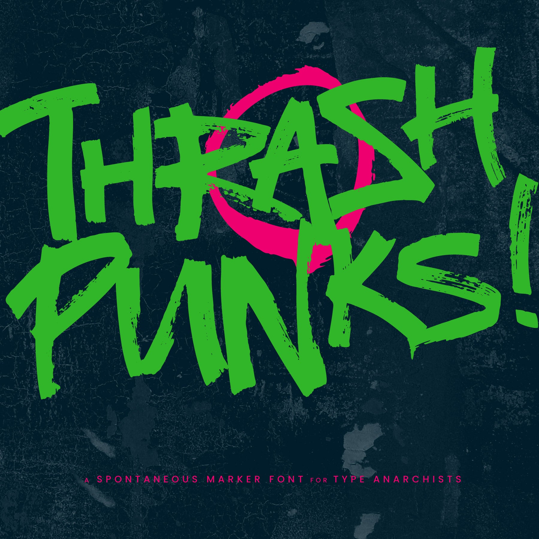 Thrash Punks: Chunky Marker Font