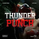 Thunder Punch Sport Display Font