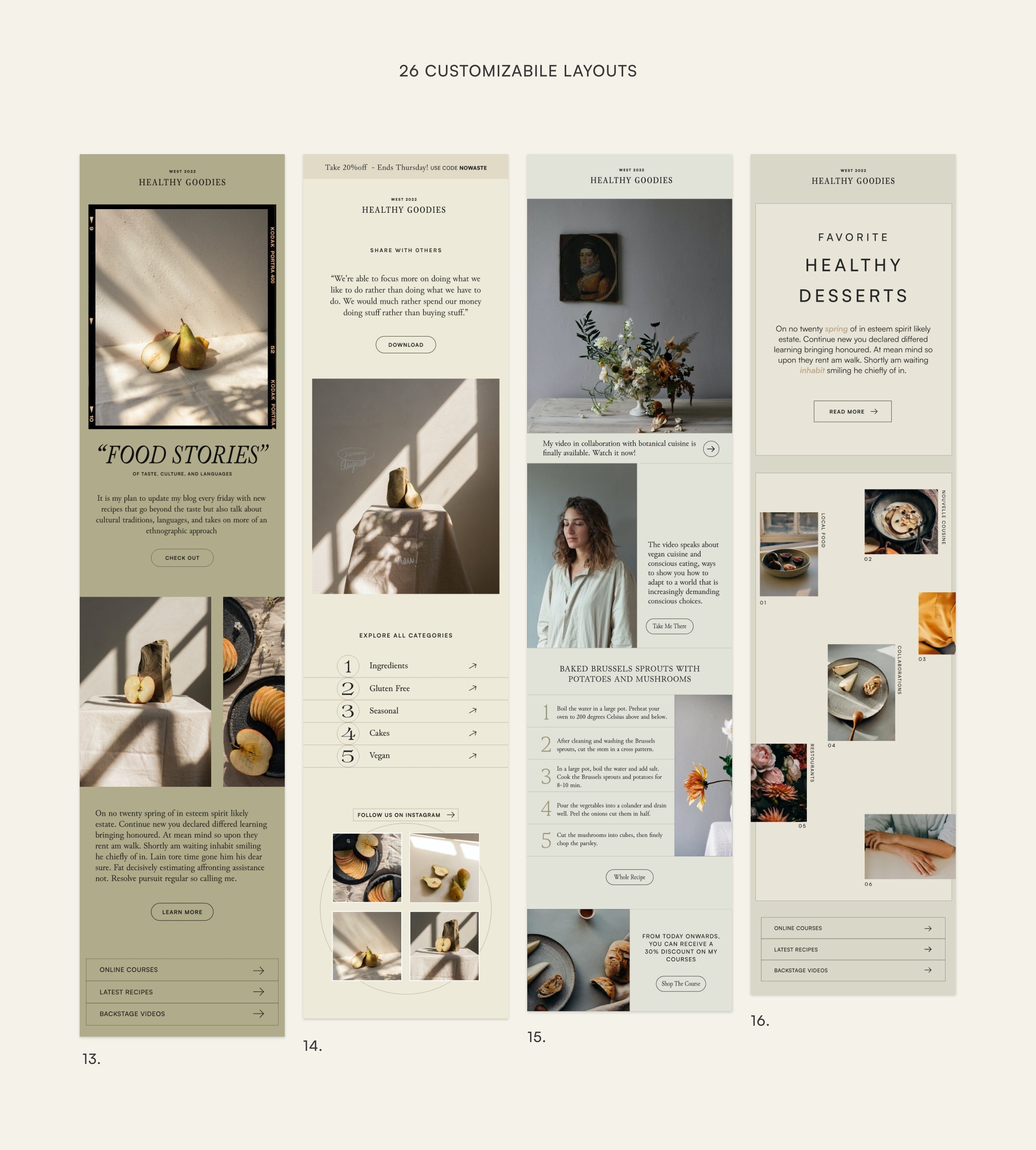 Thyme Newsletter Templates