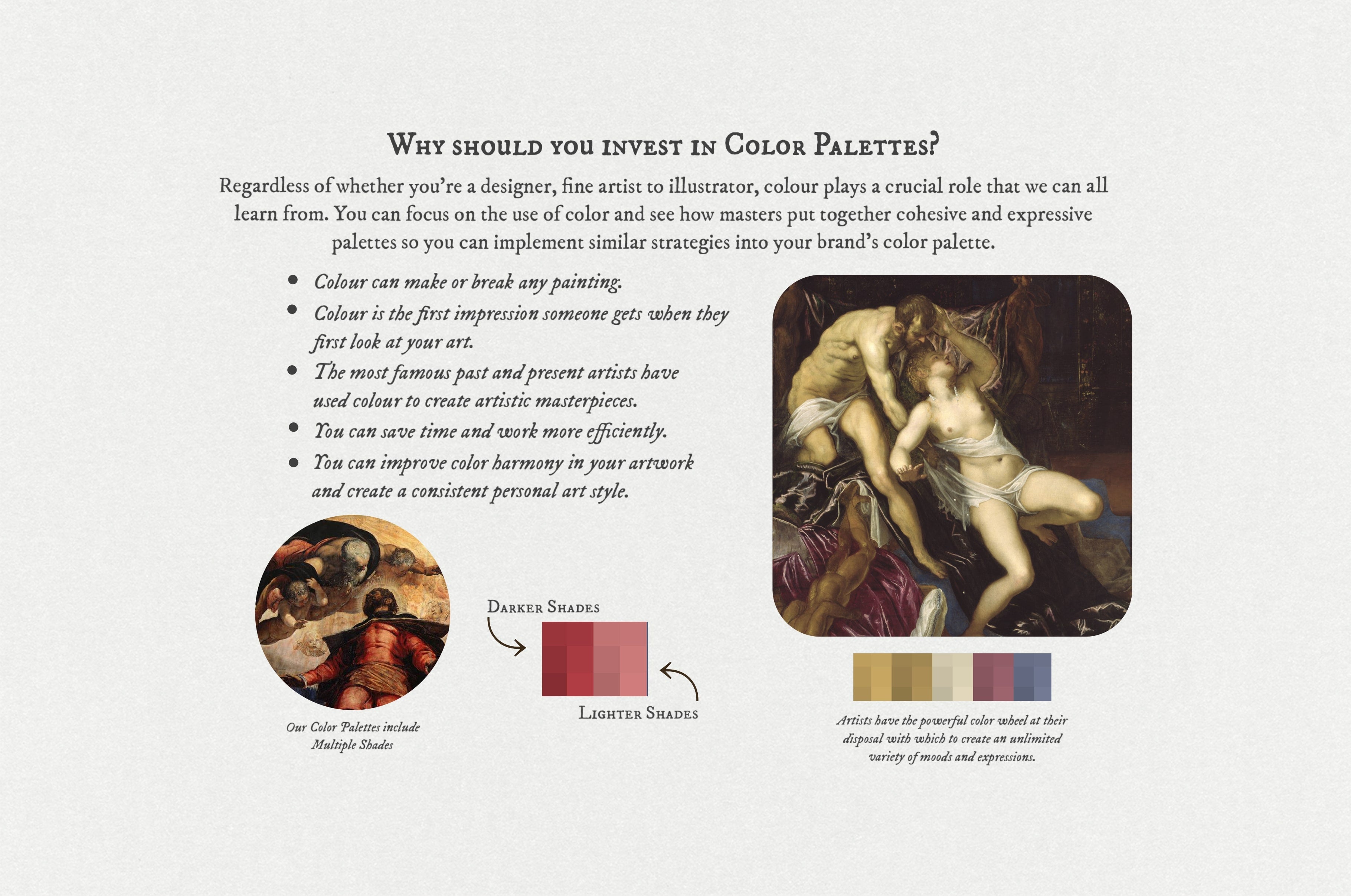 Tintoretto Procreate Brushes & Color Palettes