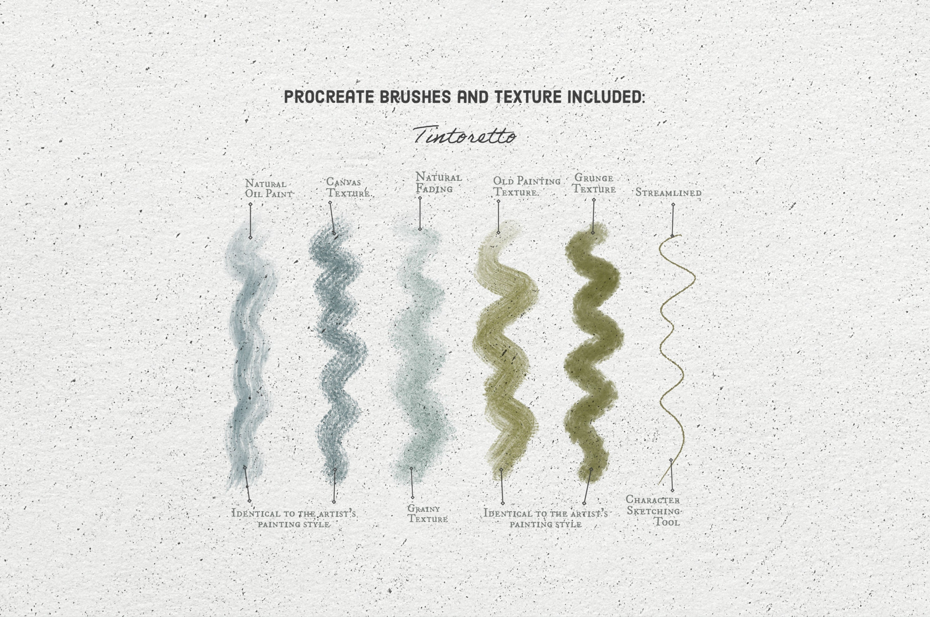 Tintoretto Procreate Brushes & Color Palettes