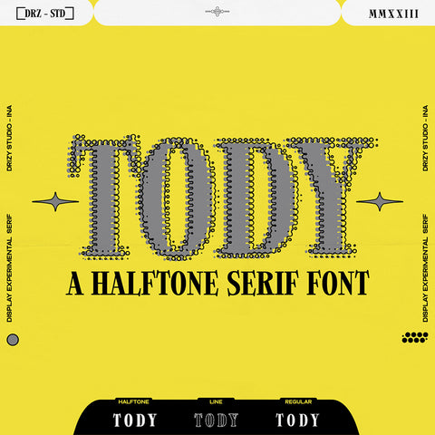 TODY – Halftone Serif Font