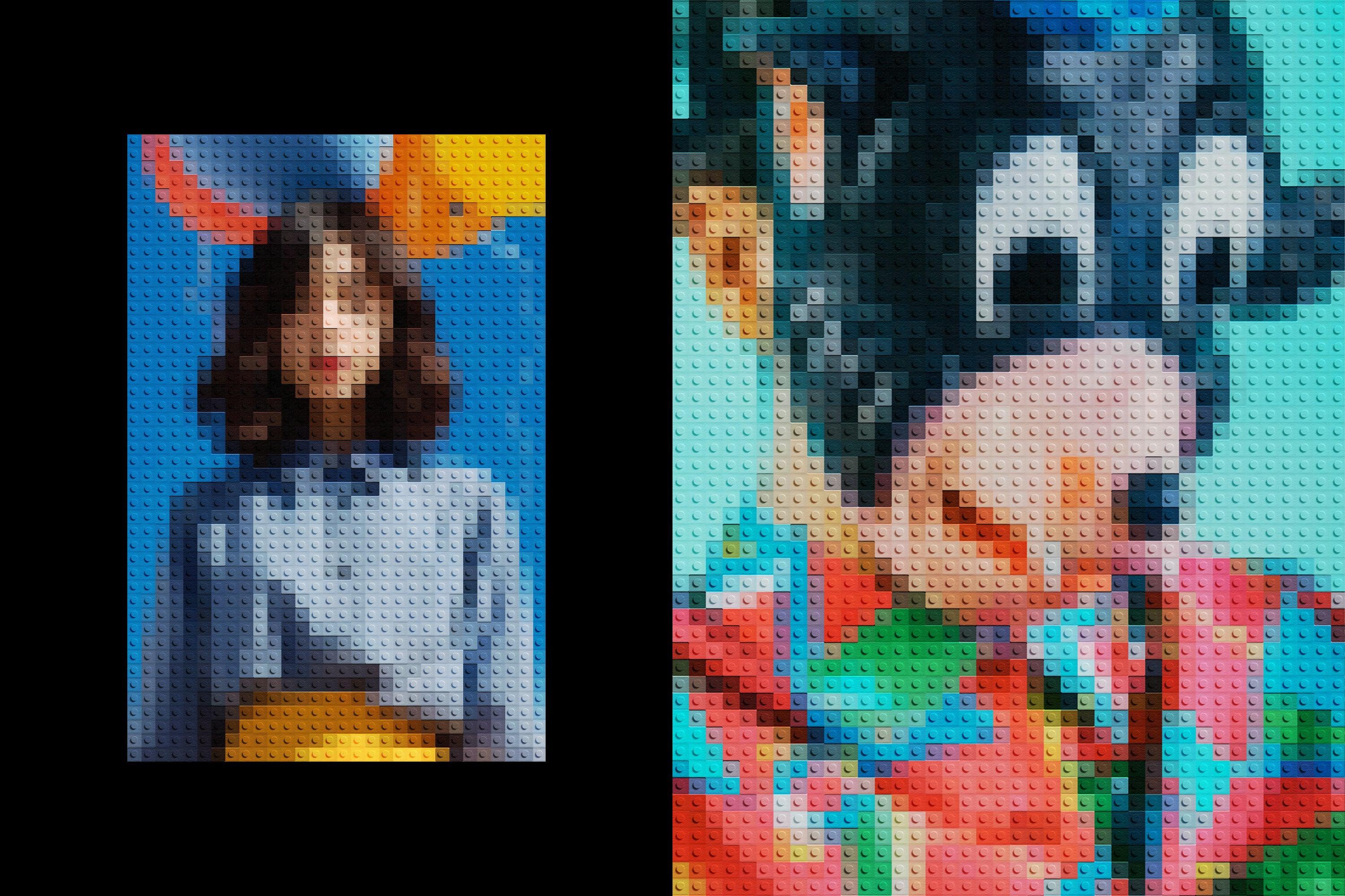 Toy Brick Photo Effect