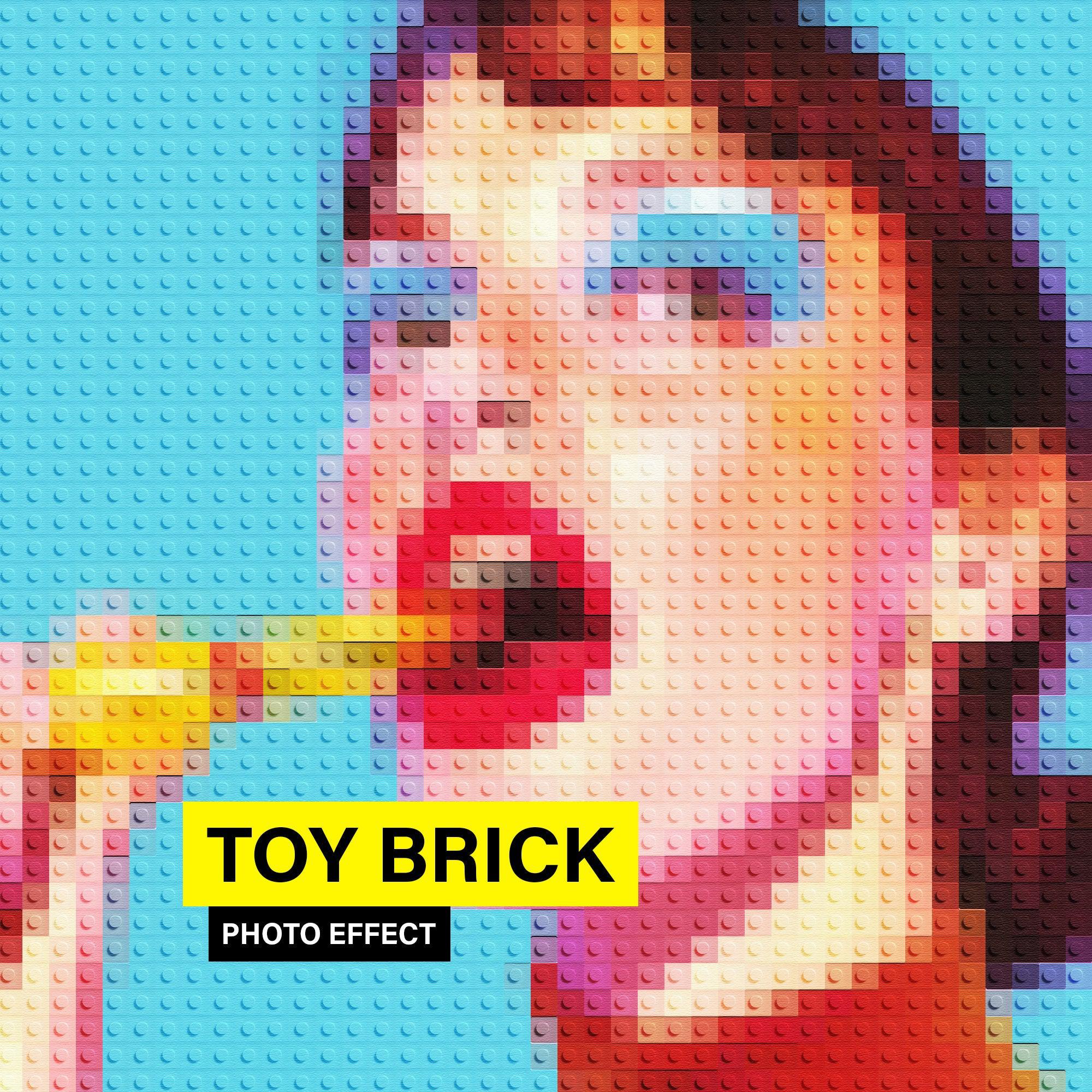 Toy Brick Photo Effect