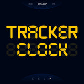 Tracker Clock Digital Typeface