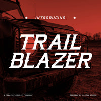 Trailblazer Creative Display Typeface Font