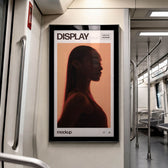 Train Advertising Display Mockup