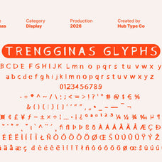 Trengginas – A Timeless & Unorthodox Display Typeface by Hub Type Co, preview 9