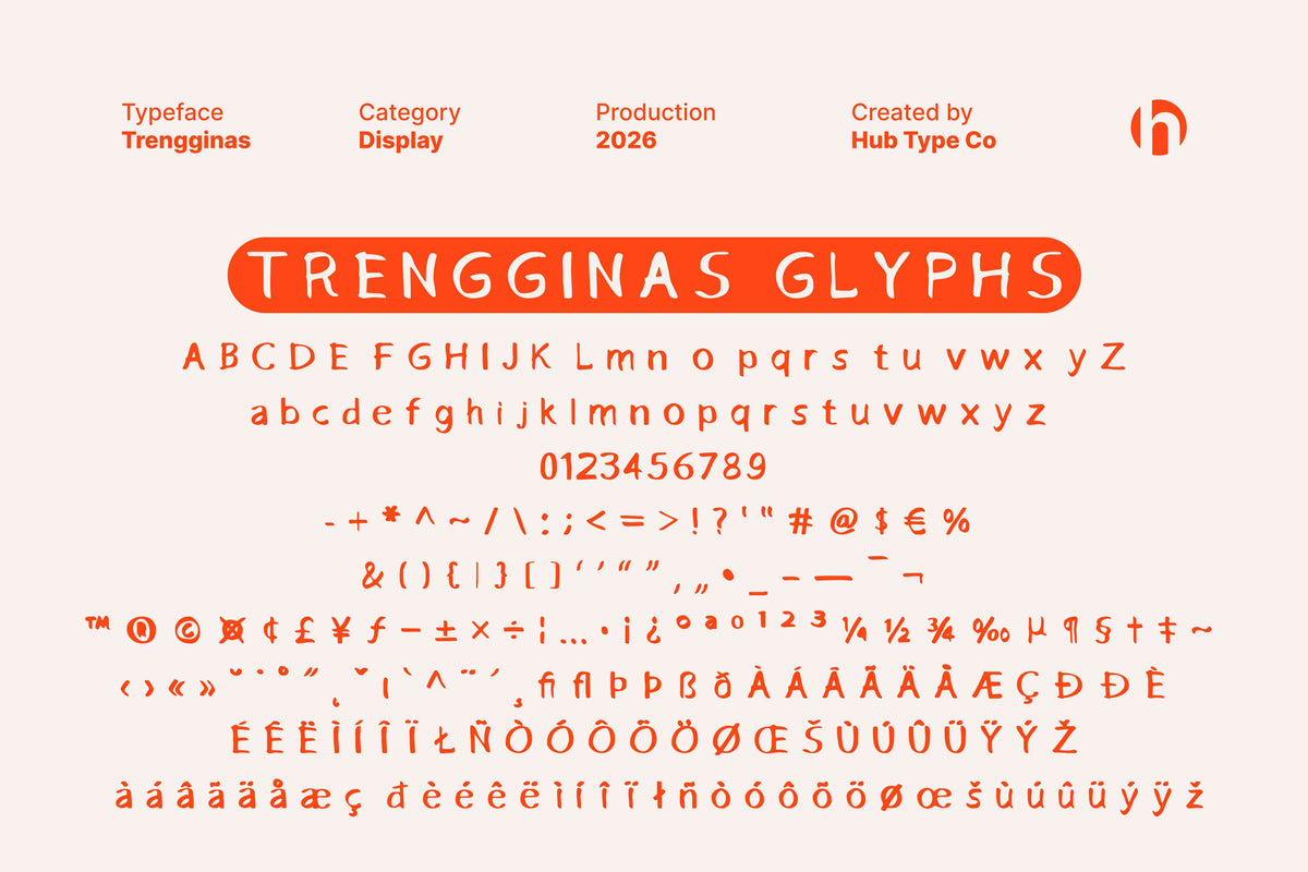 Trengginas – A Timeless & Unorthodox Display Typeface by Hub Type Co, preview 9