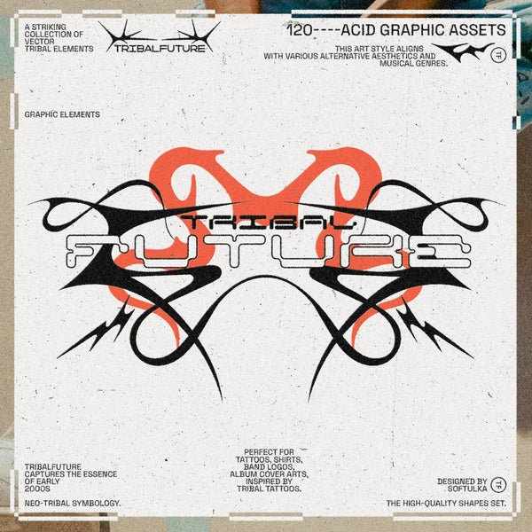 Tribal Future - Y2K Graphic Pack by Softulka