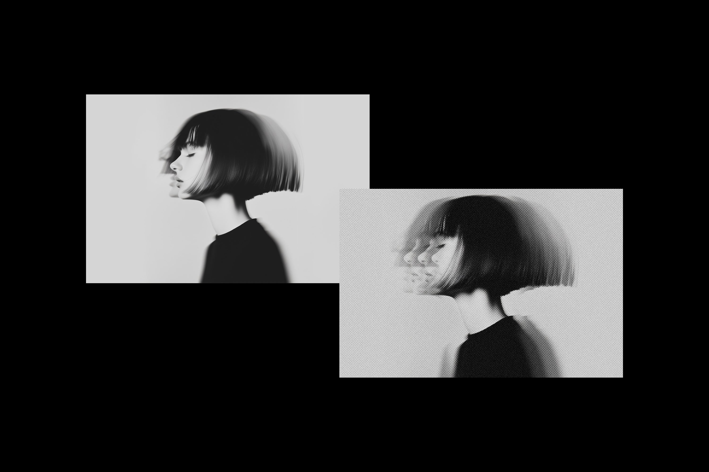 Triple Halftone Screenprint Photo Effect