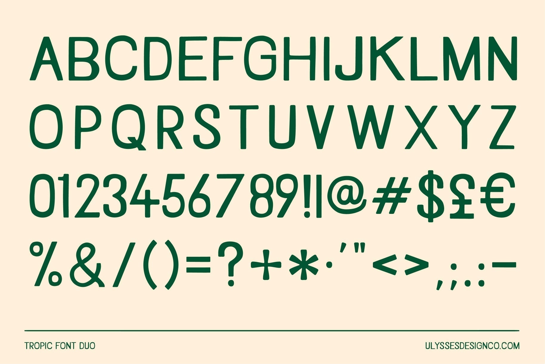 Tropic Font Duo