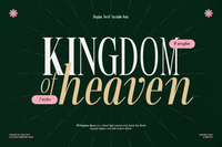 TRT Kingdom Heaven – Serif Family with True Italic