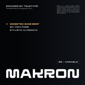 TRT Makron – Futuristic Geometric Sans